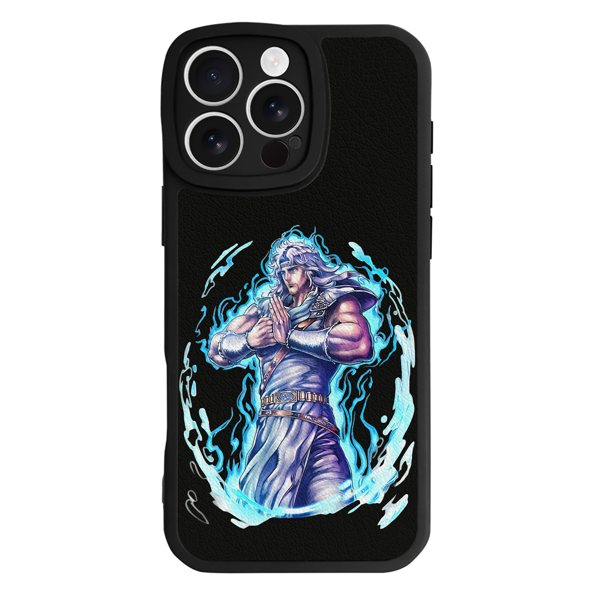 （画像用） 北斗の拳 Fist of the North Star 【iPhone 16シリーズ対応】シリコンスマホケース（レザー調） 材質：シリコン